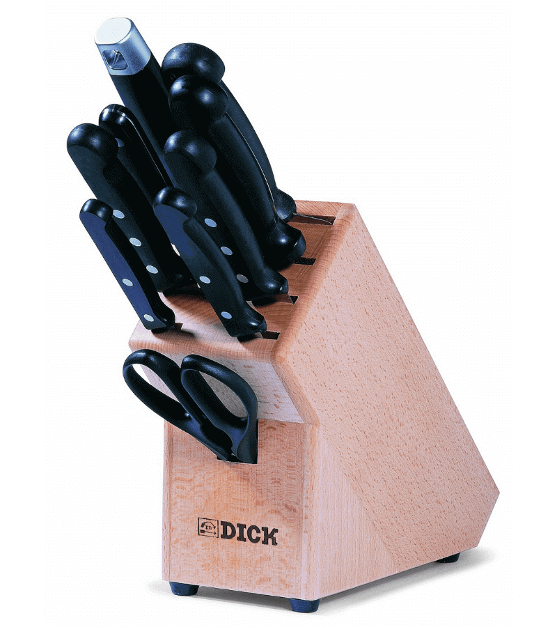 Dick Knife Superior Wooden Knife Block 9 pieces
